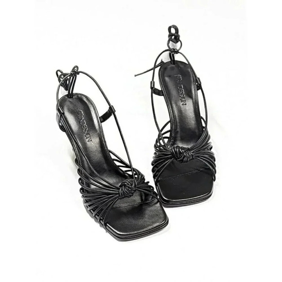 JW Anderson Women's Lamb Ankle Tie Chain High Heel Sandals Size 37 (MSRP $850) - Picture 5 of 12